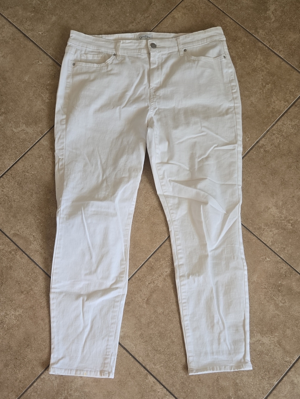James Jeans White Skinny Stretch Jeans